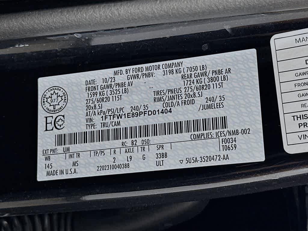 Certified 2023 Ford F150 XLT w/ Equipment Group 301A Mid AWD/4WD image 22