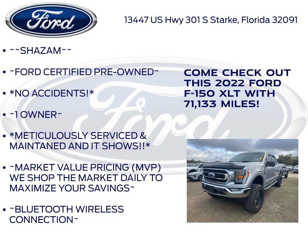 Certified 2022 Ford F150 XLT w/ Equipment Group 302A High image 9