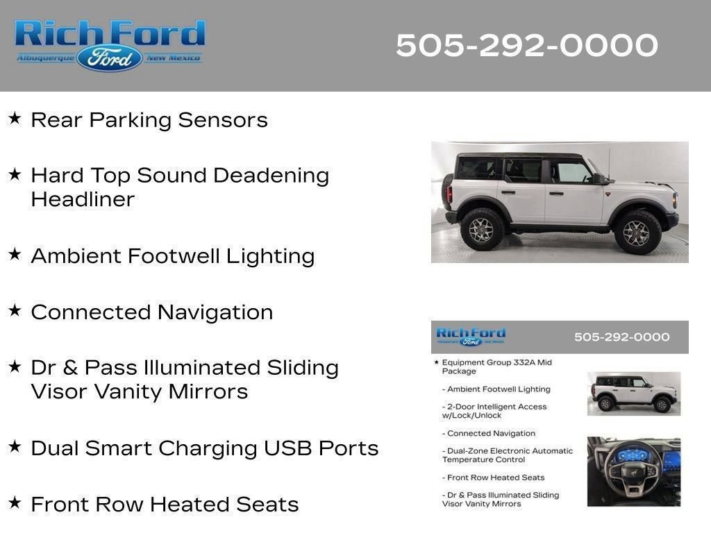 Certified 2025 Ford Bronco Badlands AWD/4WD image 87