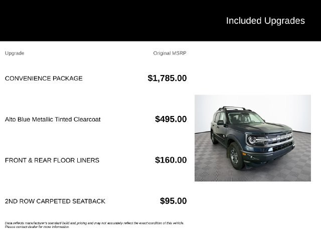 Certified 2023 Ford Bronco Sport Big Bend w/ Convenience Package AWD/4WD image 6