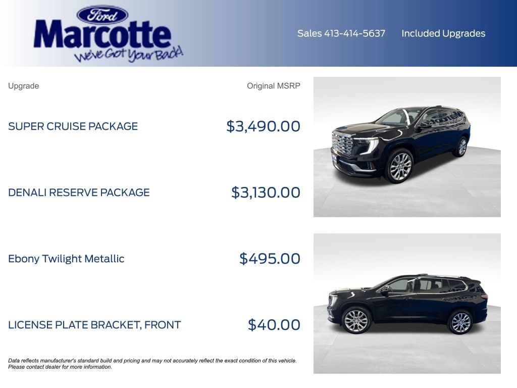Used 2024 GMC Acadia Denali w/ Super Cruise Package AWD/4WD image 4