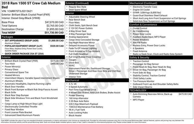 Used 2018 RAM 1500 ST w/ SXT Appearance Group image 9