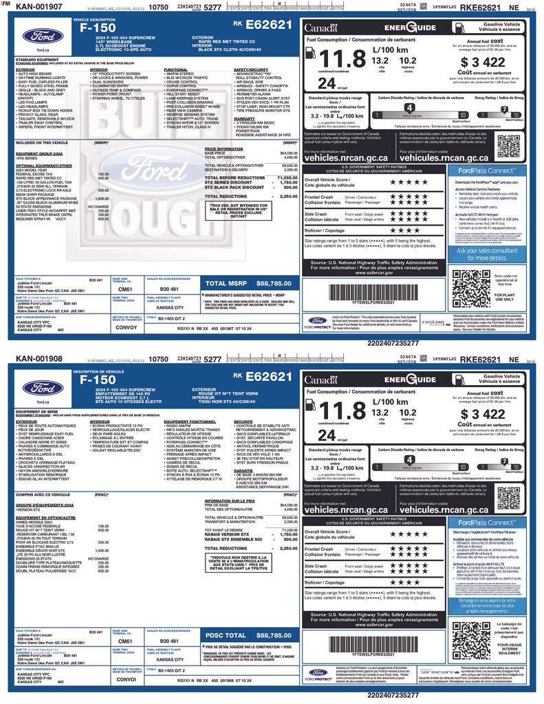 Certified 2024 Ford F150 STX w/ STX Black Appearance Package AWD/4WD image 21