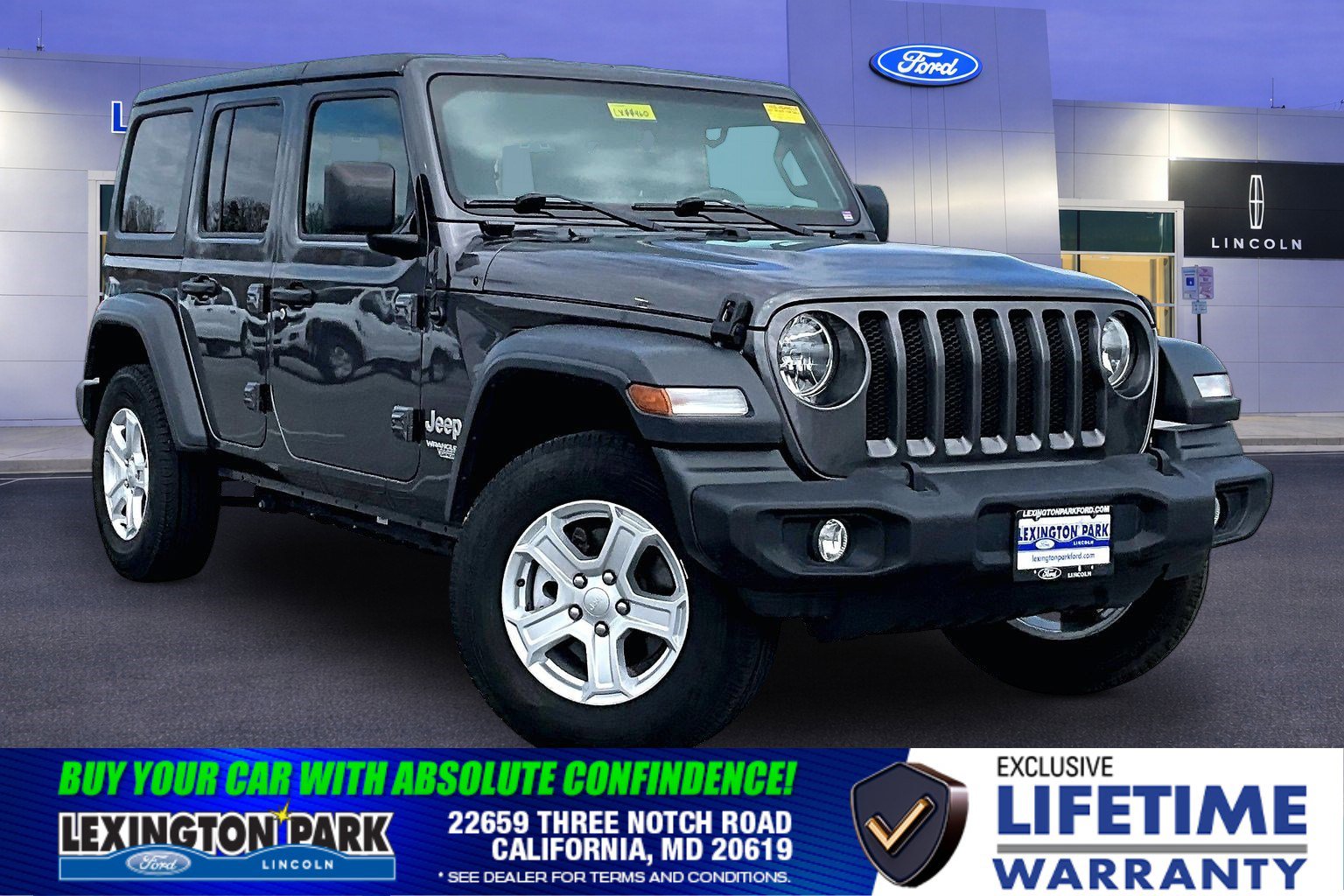 Used 2021 Jeep Wrangler Unlimited Sport AWD/4WD image 1