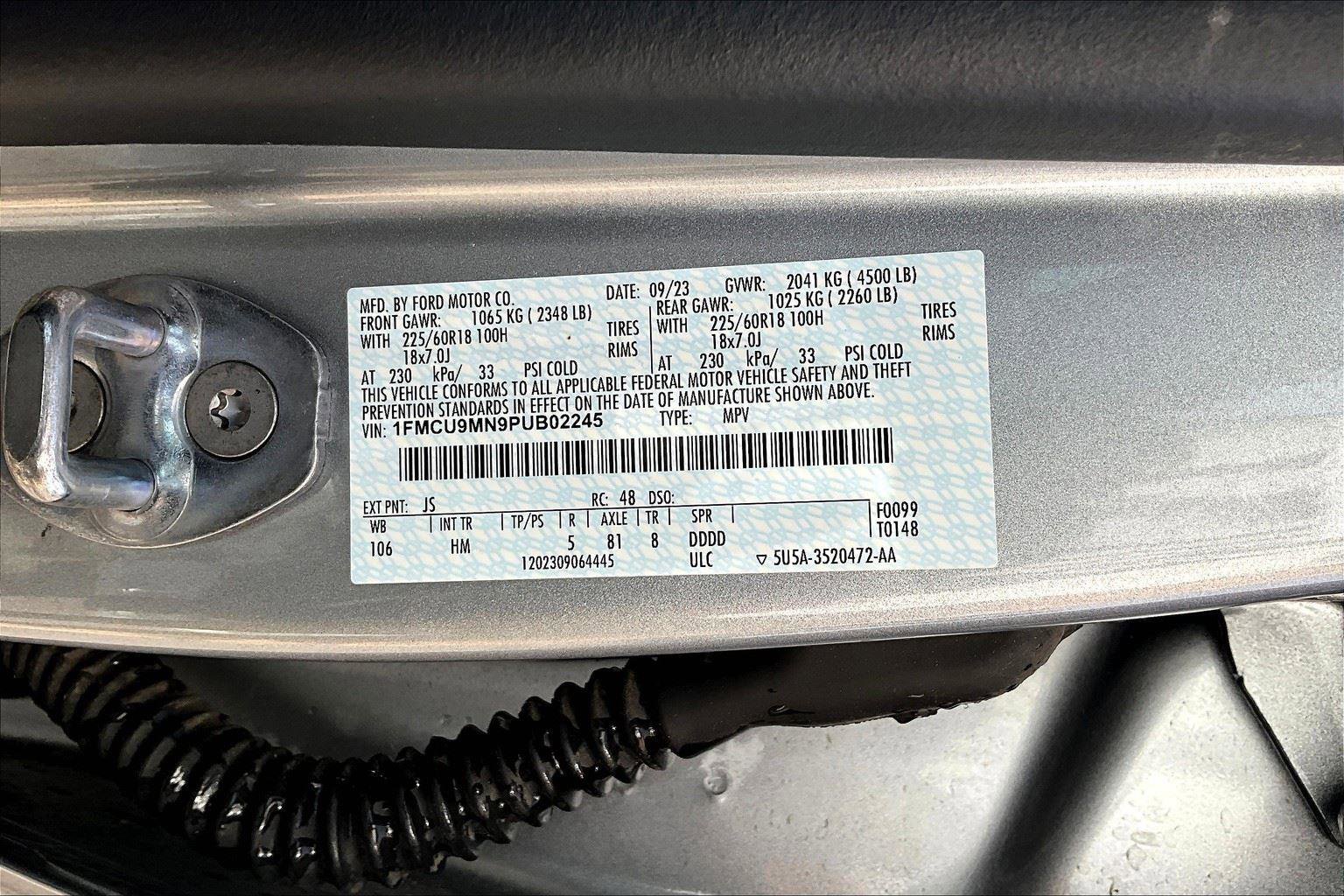 Certified 2023 Ford Escape ST-Line w/ Tech Pack #1 image 15