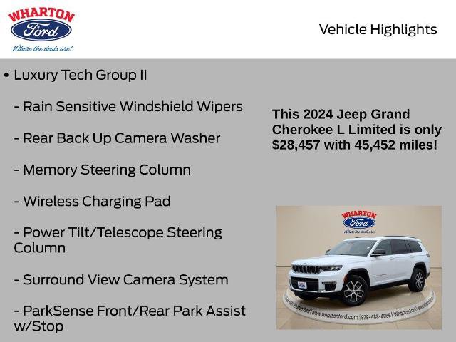 Used 2024 Jeep Grand Cherokee L Limited w/ Luxury Tech Group II AWD/4WD image 10