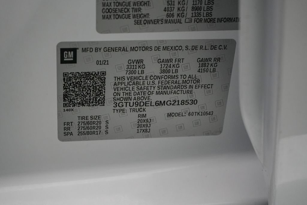 Used 2021 GMC Sierra 1500 SLT w/ SLT Premium Plus Package AWD/4WD image 23