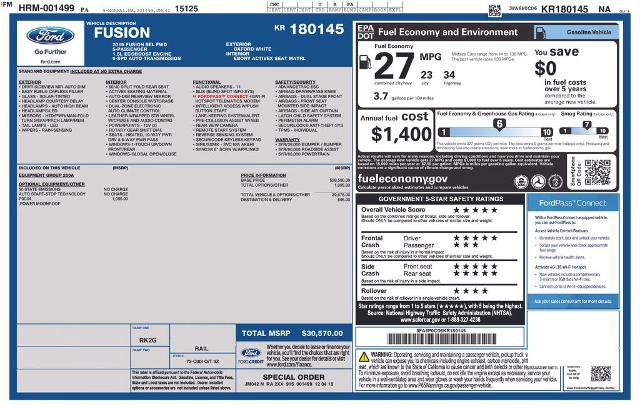 Certified 2019 Ford Fusion SEL FWD image 6
