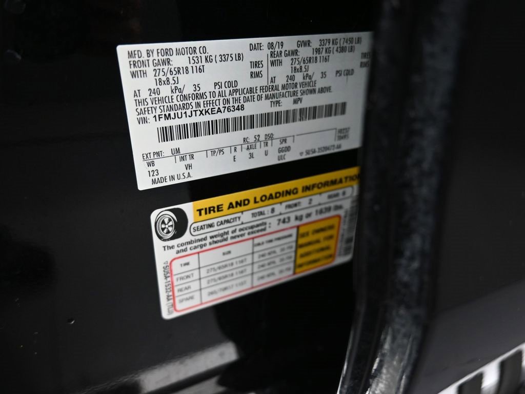 Certified 2019 Ford Expedition XLT w/ Equipment Group 202A image 19