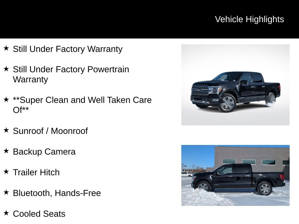 Certified 2024 Ford F150 Platinum w/ Equipment Group 703A Plus image 16