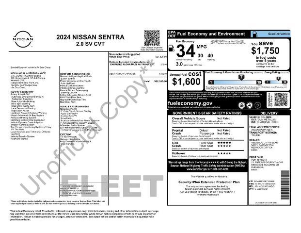 Used 2024 Nissan Sentra SV FWD image 33