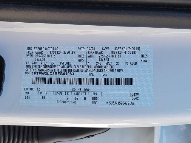 Certified 2024 Ford F150 XLT w/ Equipment Group 302A MID AWD/4WD image 17
