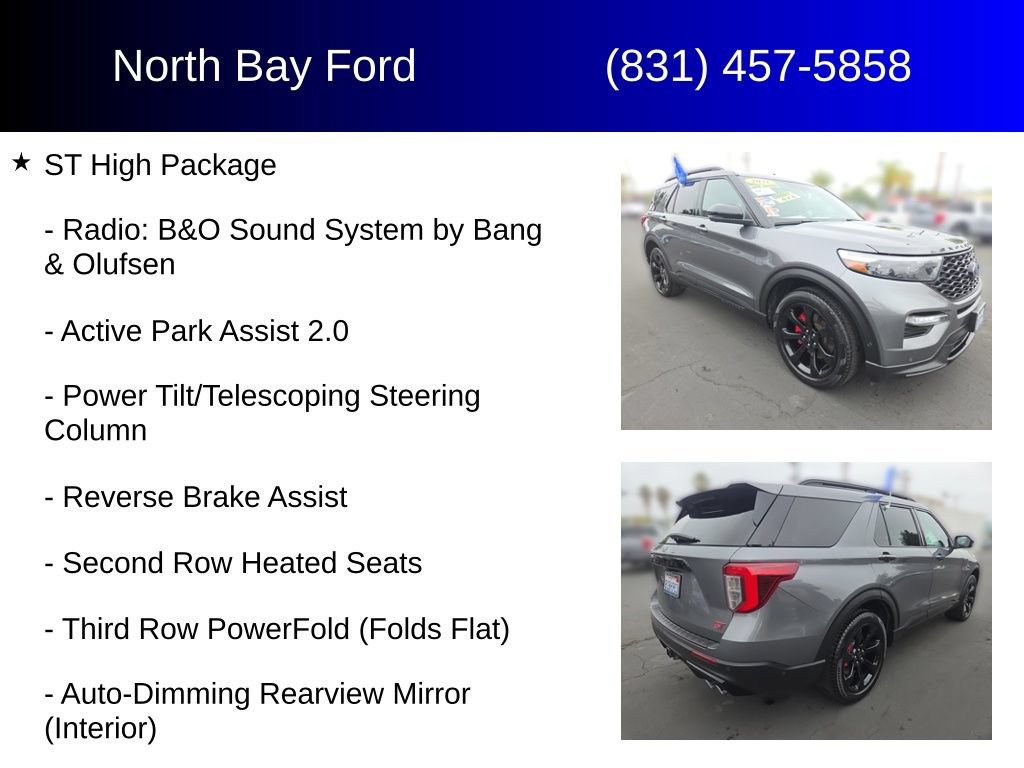 Certified 2021 Ford Explorer ST w/ Equipment Group 401A AWD/4WD image 12