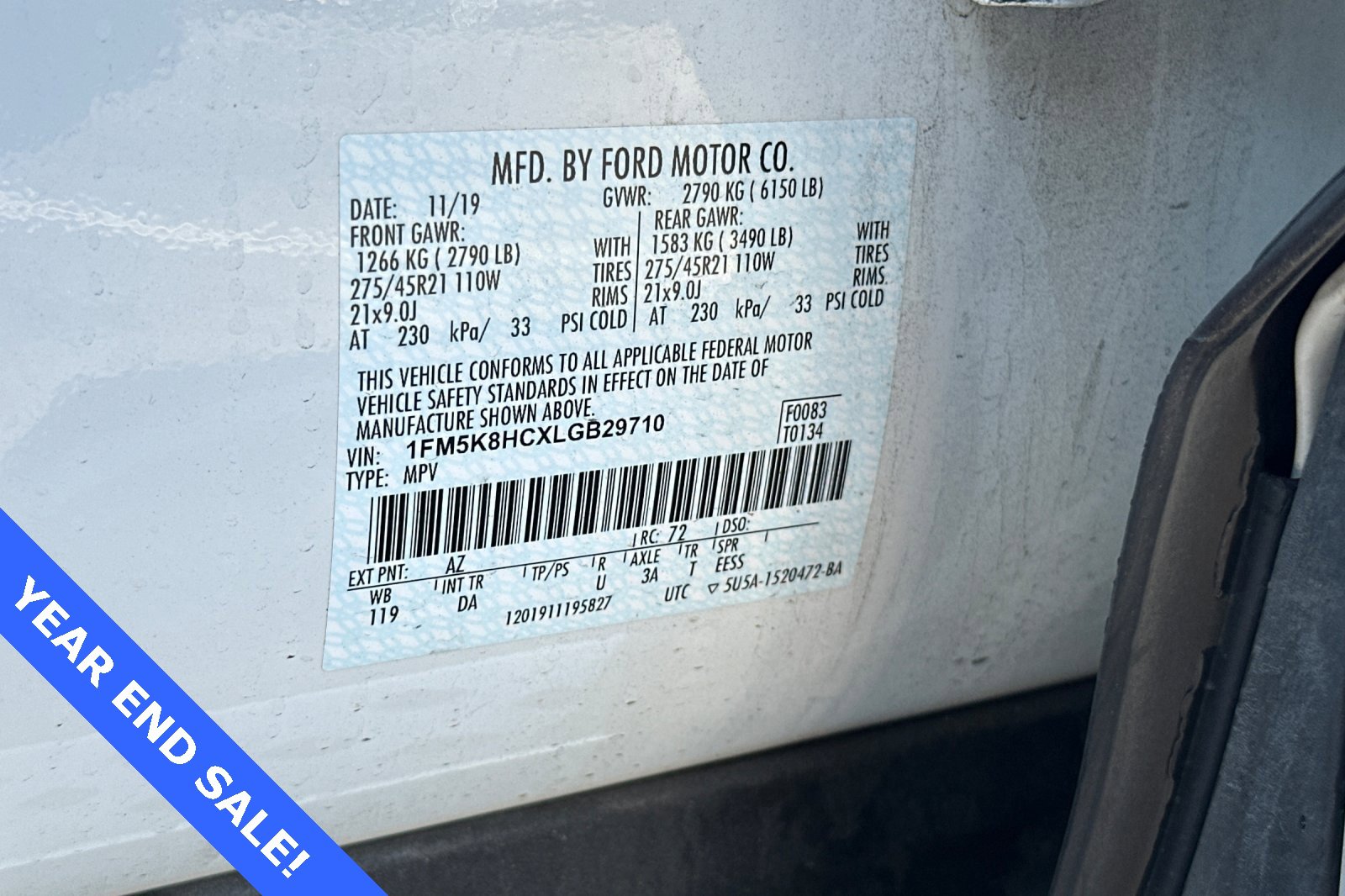 Certified 2020 Ford Explorer Platinum w/ Premium Technology Package image 30