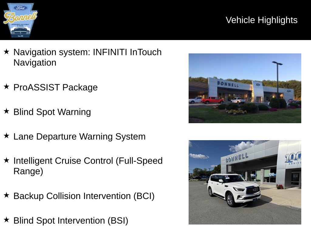 Used 2019 INFINITI QX80 Luxe w/ Proassist Package AWD/4WD image 8
