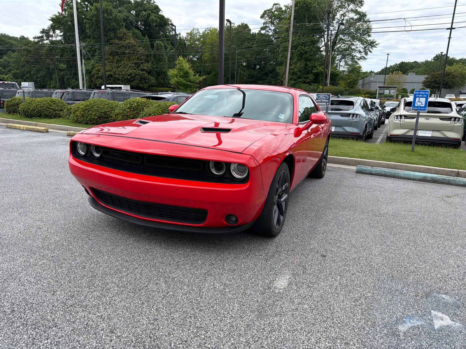 Used 2021 Dodge Challenger SXT w/ Blacktop Package RWD image 2