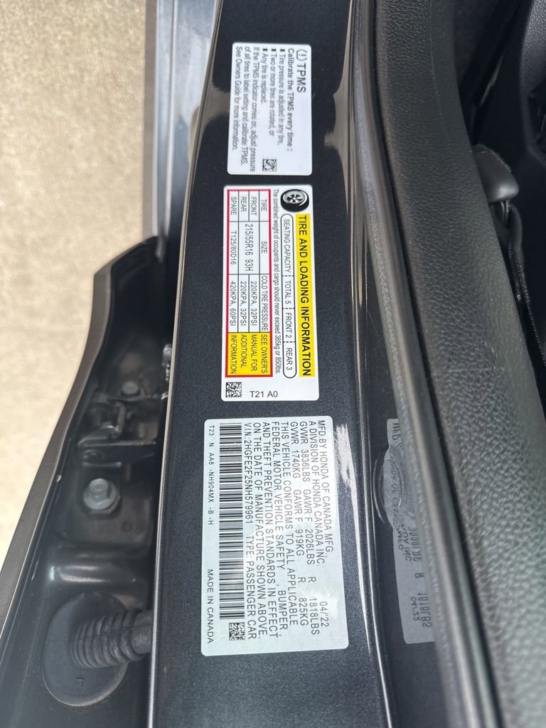 Used 2022 Honda Civic LX image 55