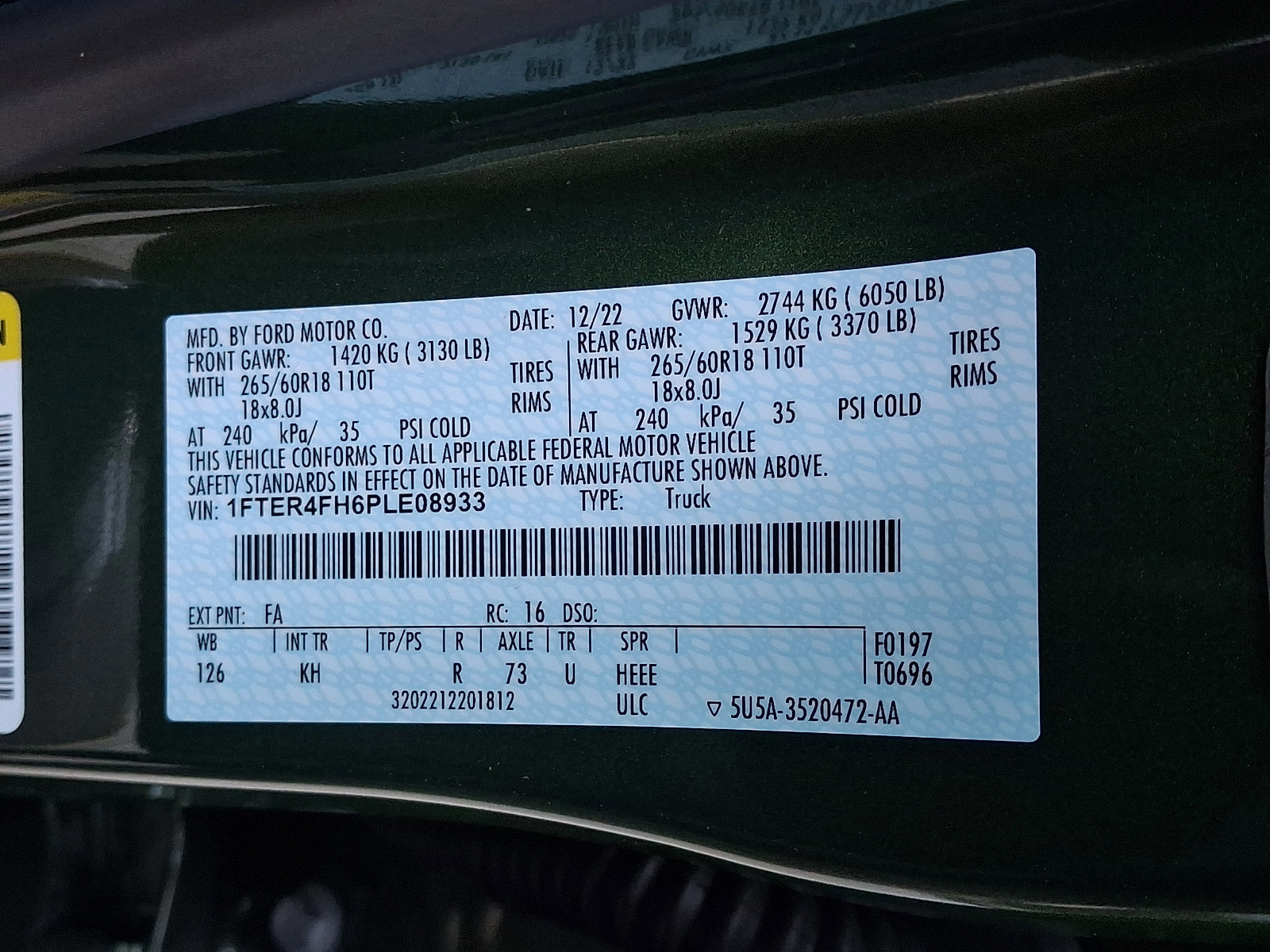 Certified 2023 Ford Ranger Lariat w/ Equipment Group 501A High image 27