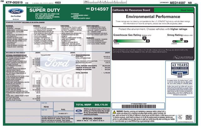 Certified 2021 Ford F250 XLT w/ Tremor Off-Road Package image 36