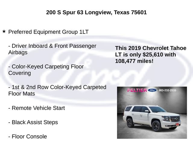 Used 2019 Chevrolet Tahoe LT w/ Luxury Package AWD/4WD image 10