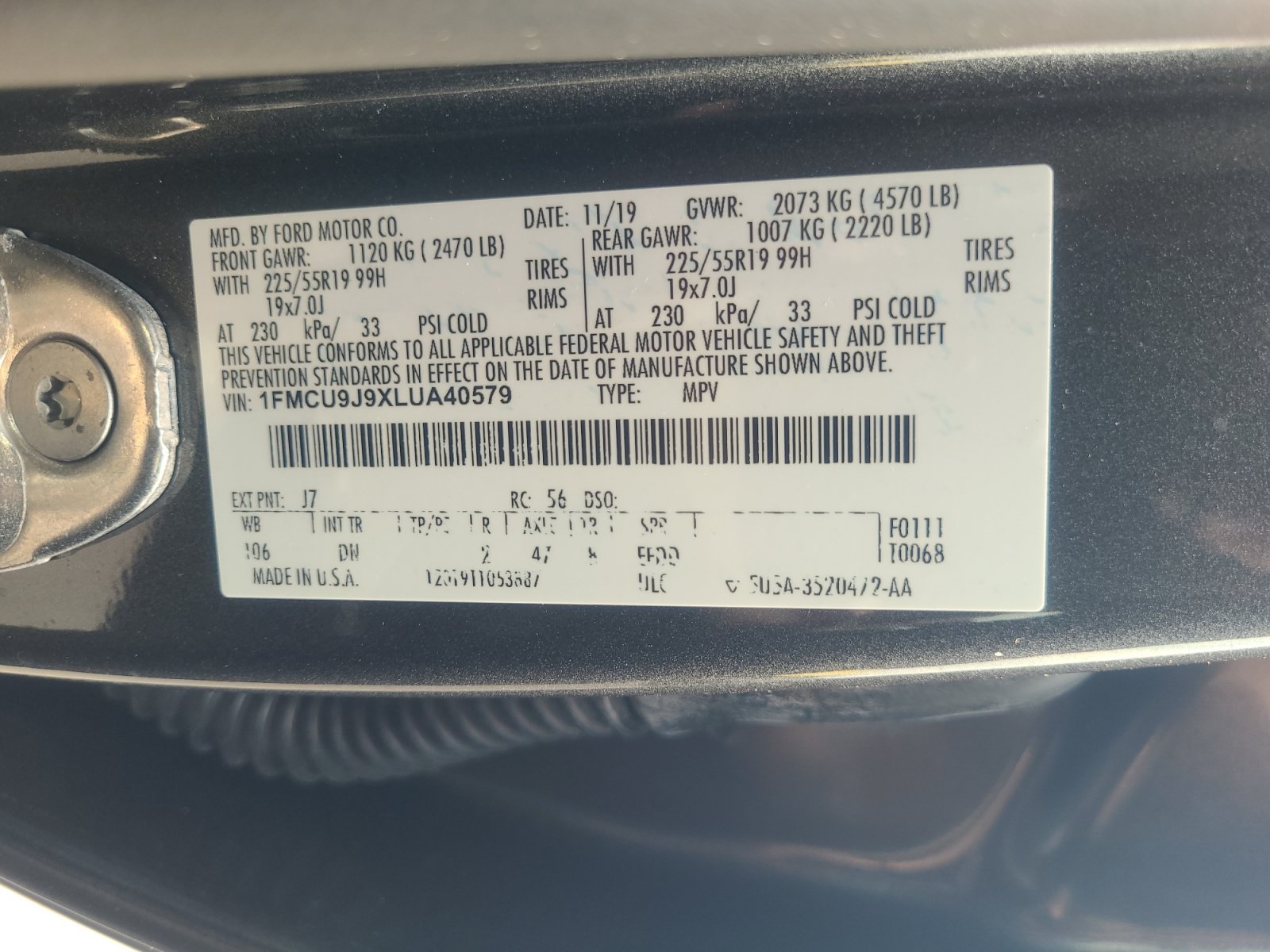 Certified 2020 Ford Escape Titanium AWD/4WD image 25