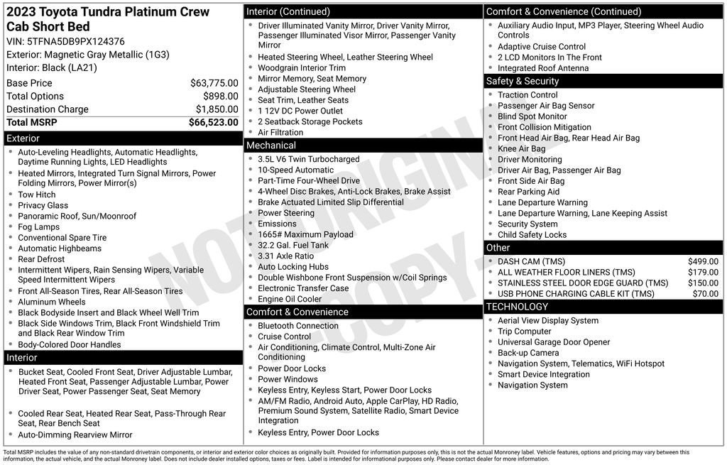 Used 2023 Toyota Tundra Platinum image 25