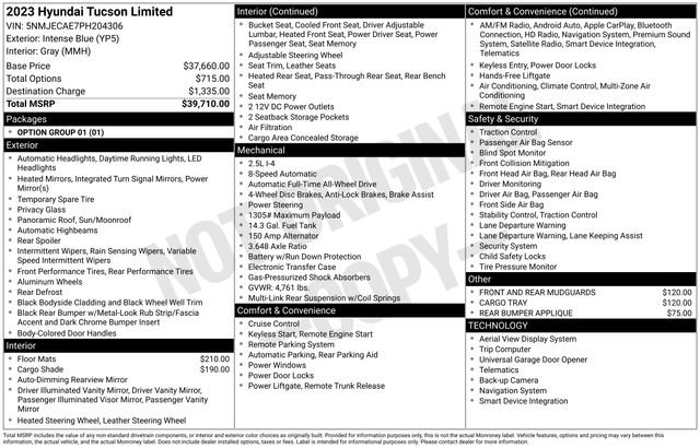 Used 2023 Hyundai Tucson Limited AWD/4WD image 27
