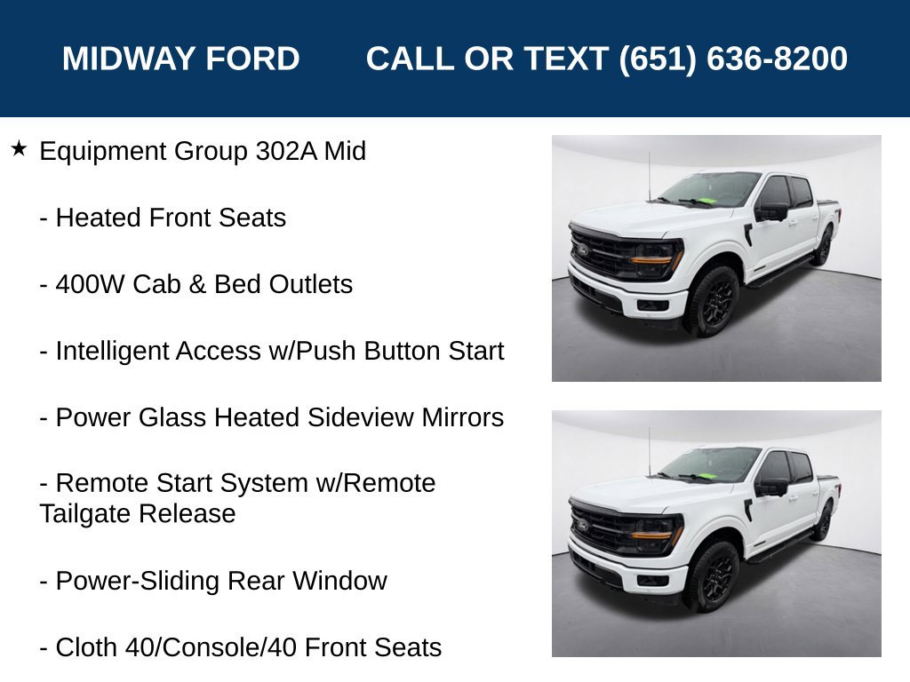 Certified 2024 Ford F150 XLT w/ Equipment Group 302A MID AWD/4WD image 11
