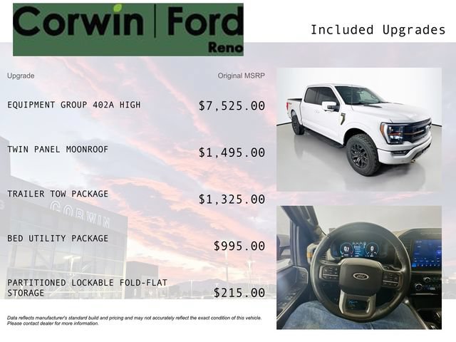 Certified 2023 Ford F150 Tremor w/ Equipment Group 402A High AWD/4WD image 3