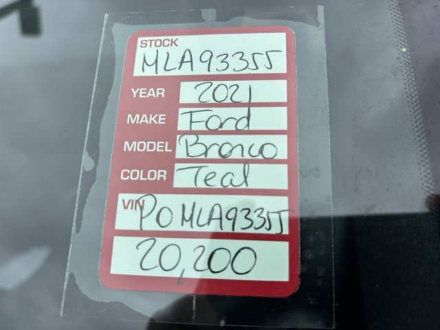 Certified 2021 Ford Bronco Black Diamond image 5