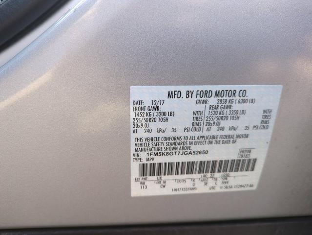 Certified 2018 Ford Explorer Sport w/ Equipment Group 401A AWD/4WD image 30