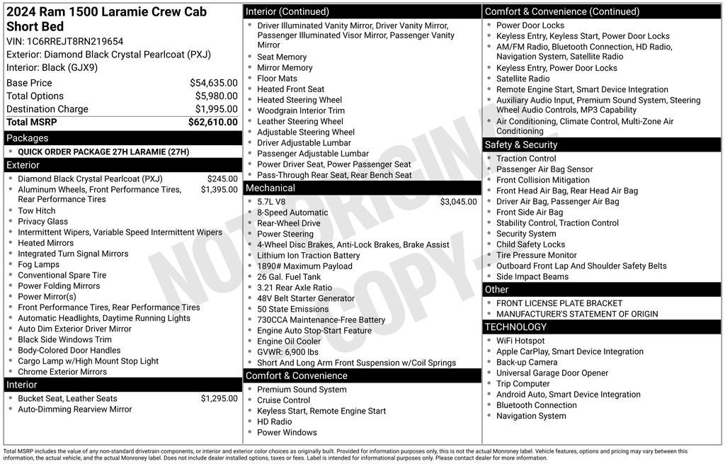 Used 2024 RAM 1500 Laramie image 10