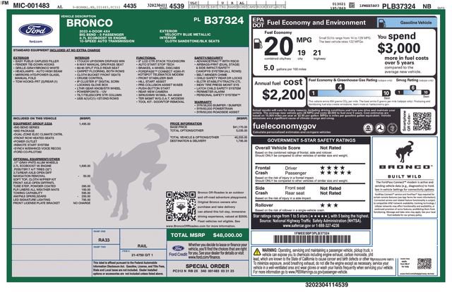Certified 2023 Ford Bronco Big Bend AWD/4WD image 11