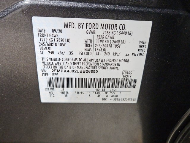 Certified 2020 Ford Edge SEL w/ Convenience Package AWD/4WD image 39