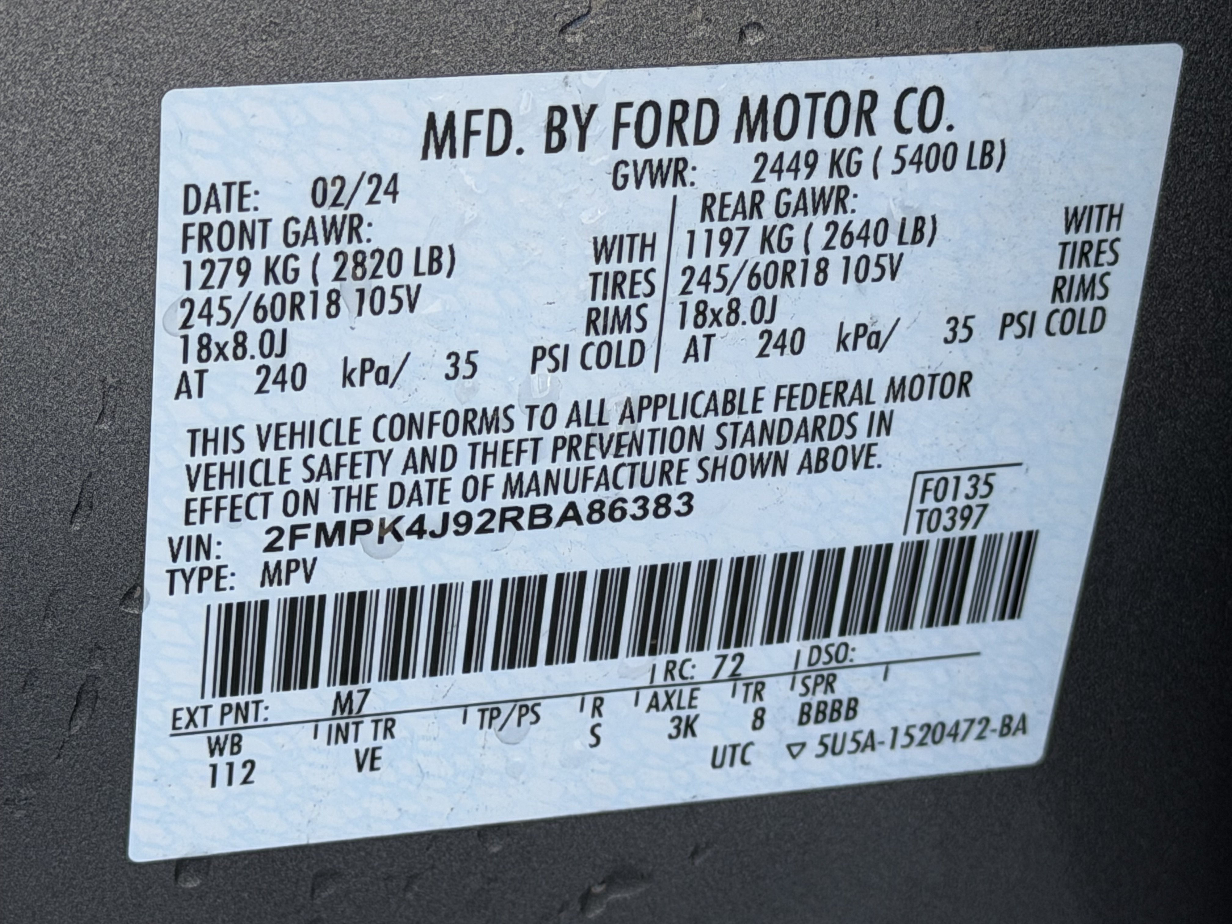 Certified 2024 Ford Edge SEL AWD/4WD image 13