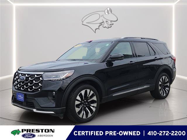 Certified 2025 Ford Explorer Platinum w/ LUX Leather Package