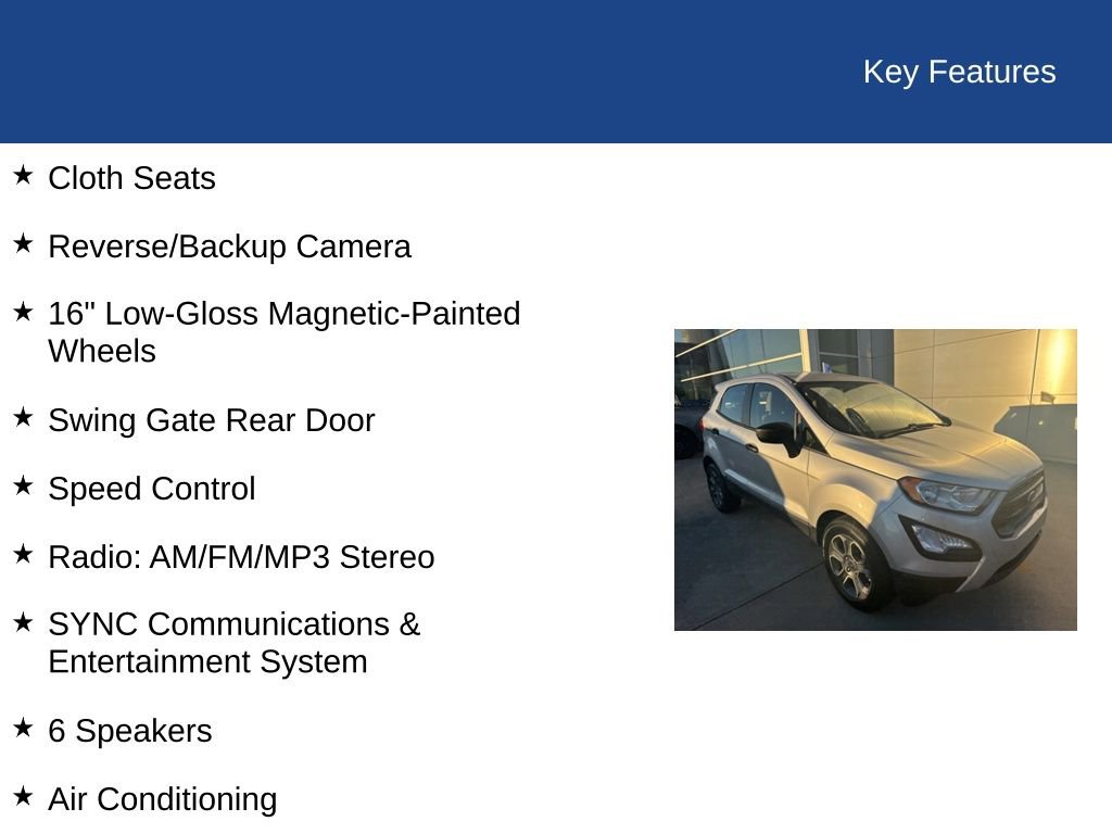 Certified 2021 Ford EcoSport S image 32