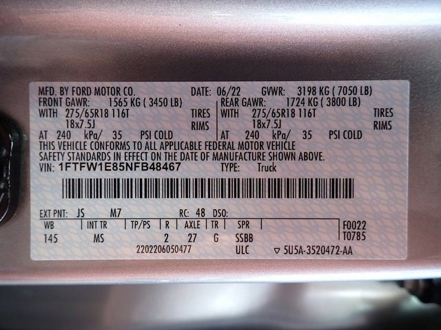 Certified 2022 Ford F150 XLT w/ Equipment Group 302A High image 23