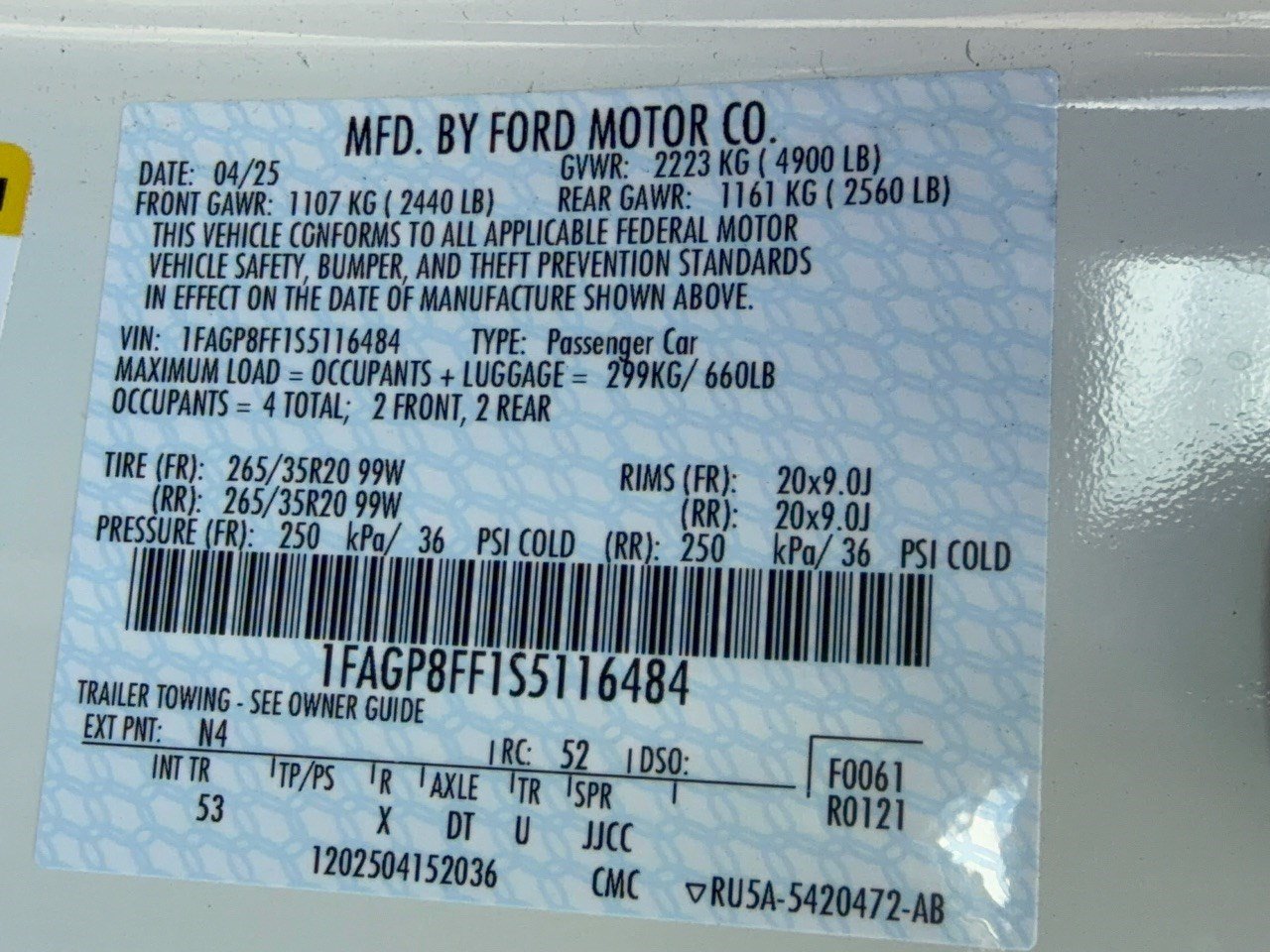 Certified 2025 Ford Mustang GT Premium w/ 60th Anniversary Package RWD image 31