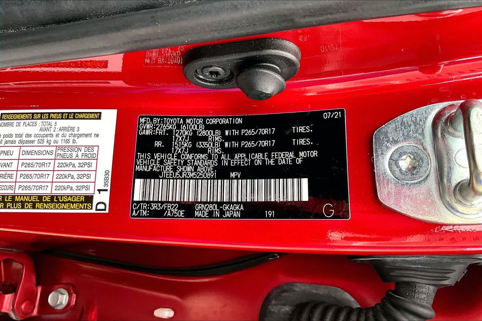 Used 2021 Toyota 4Runner SR5 RWD image 34