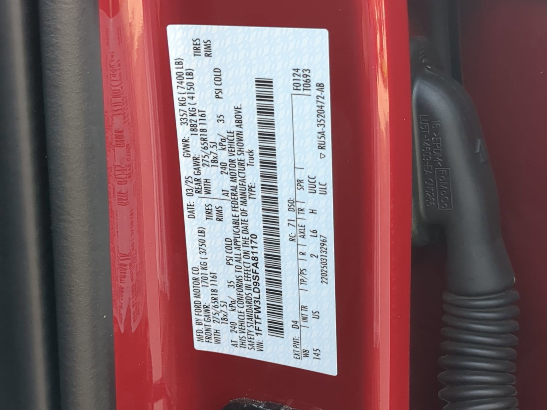 Certified 2025 Ford F150 XLT w/ Equipment Group 301A Standard AWD/4WD image 71