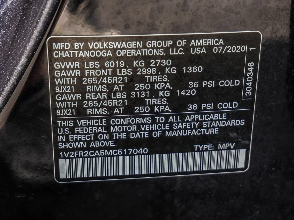 Used 2021 Volkswagen Atlas SEL Premium AWD/4WD image 49