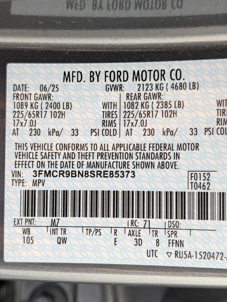 Certified 2025 Ford Bronco Sport Big Bend w/ Convenience Package AWD/4WD image 28
