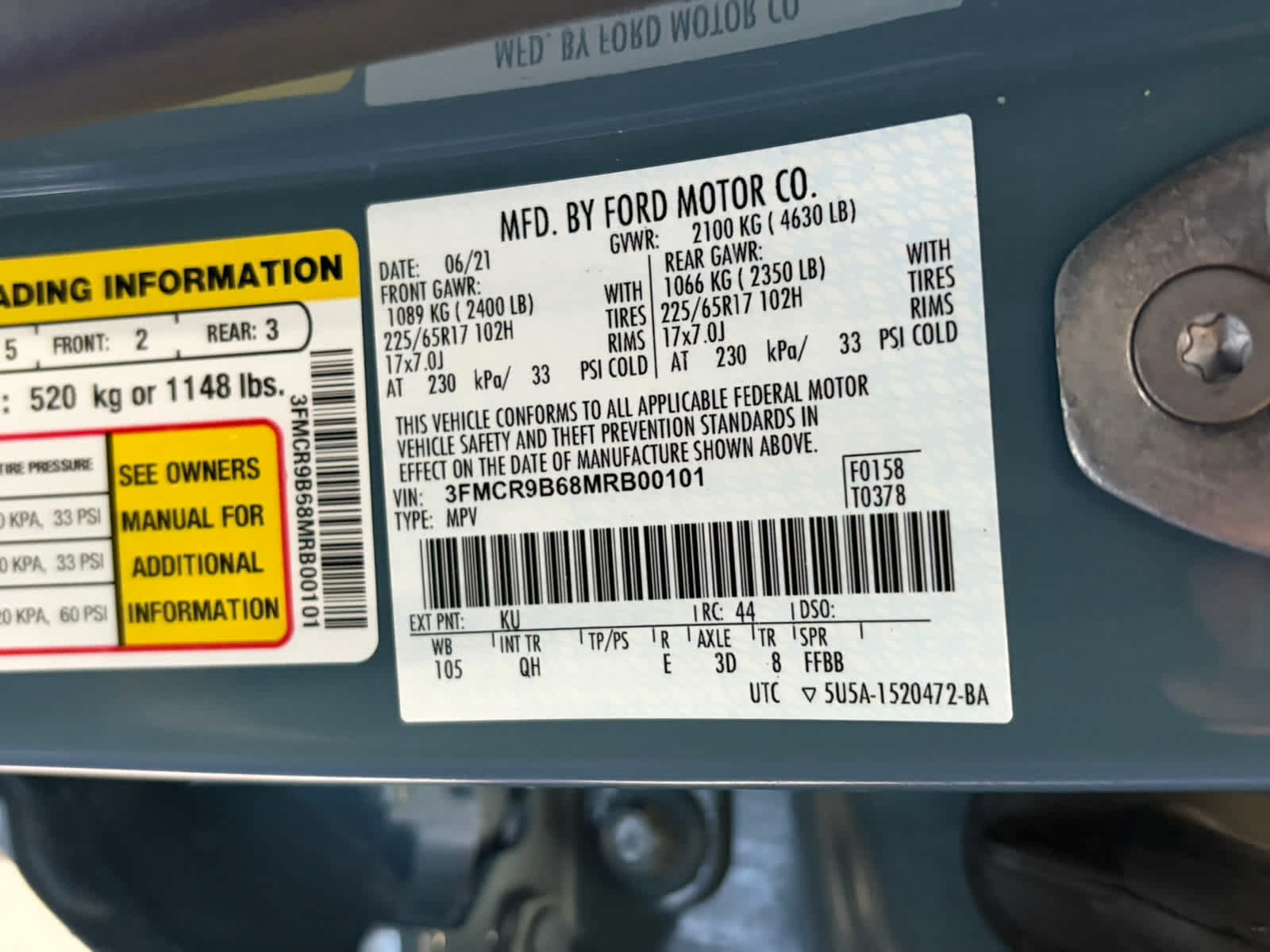 Certified 2021 Ford Bronco Sport Big Bend AWD/4WD image 17