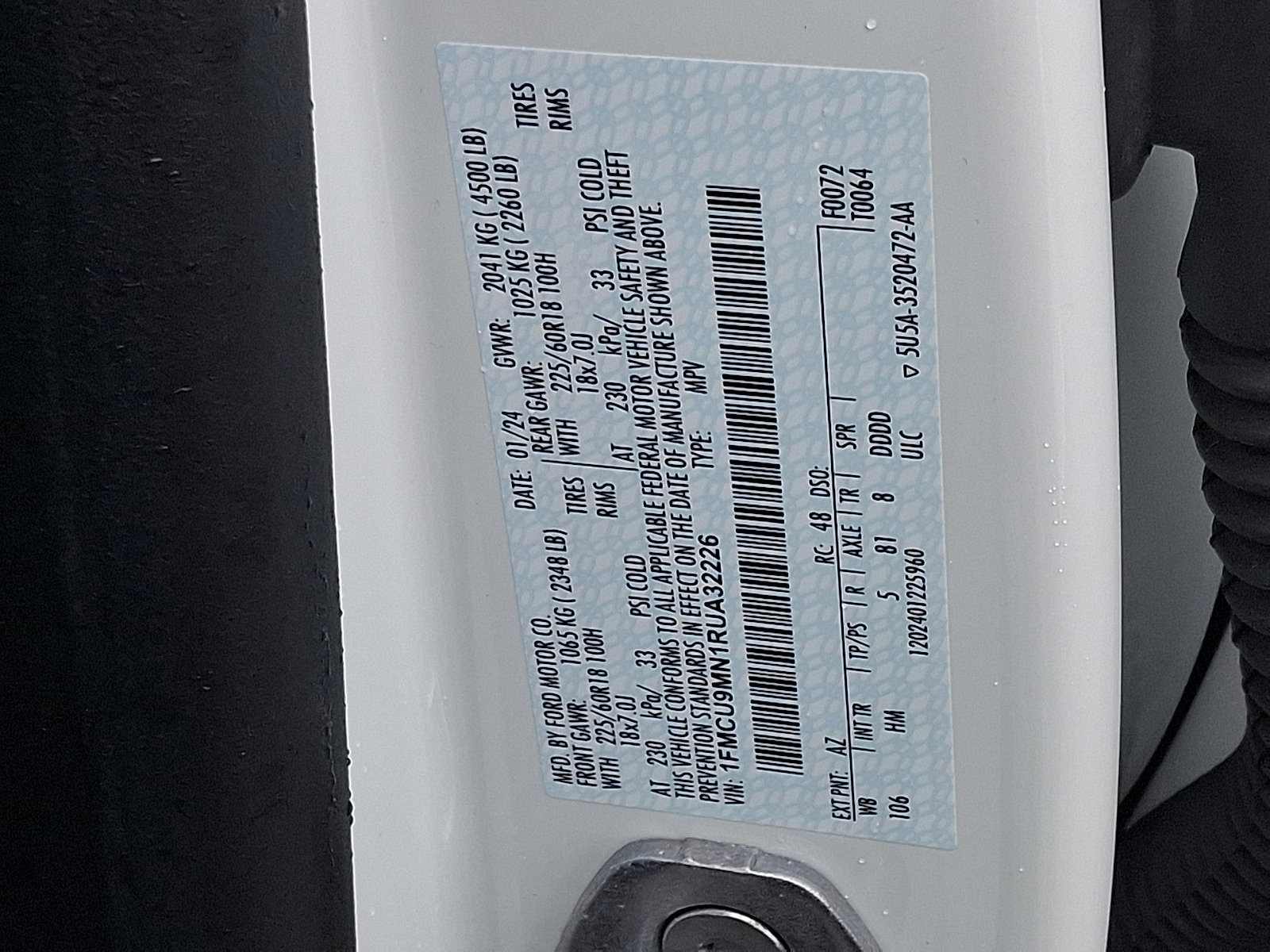 Certified 2024 Ford Escape ST-Line w/ Tech Pack #1 image 26