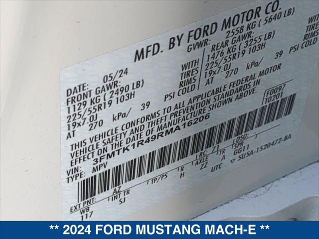 Certified 2024 Ford Mustang Mach-E Select RWD image 24