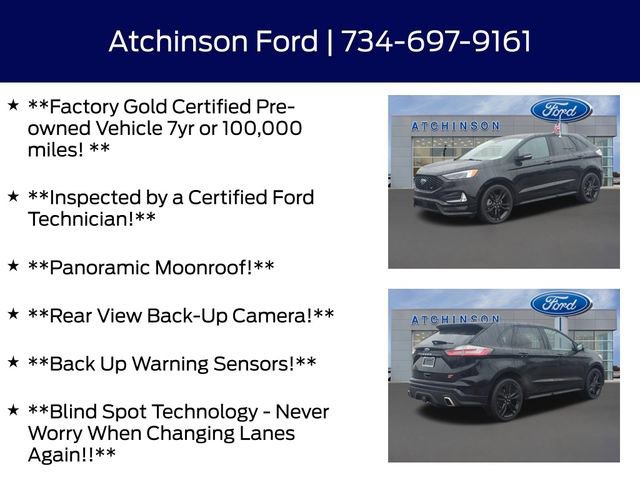 Certified 2022 Ford Edge ST w/ Equipment Group 401A image 7