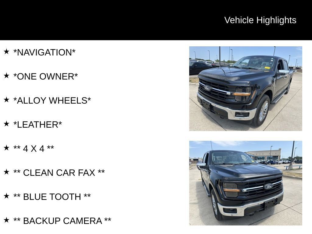 Certified 2024 Ford F150 XLT w/ Equipment Group 302A MID AWD/4WD image 4