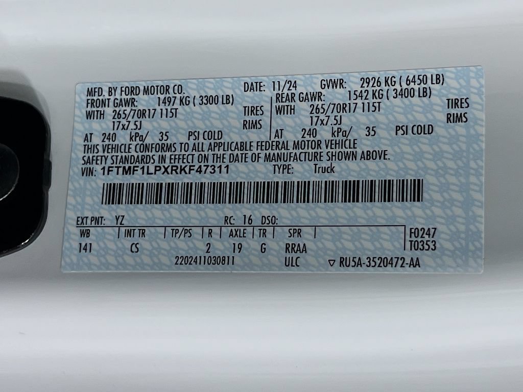 Certified 2024 Ford F150 XL AWD/4WD image 32