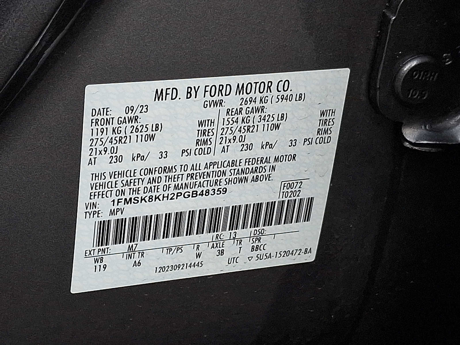 Certified 2023 Ford Explorer ST-Line w/ Class IV Trailer Tow Package AWD/4WD image 26